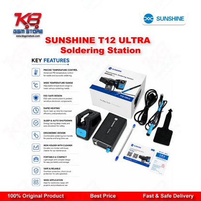 SUNSHINE T12 ULTRA Soldering Station for Mobile Chip Repair & Motherboard Rework