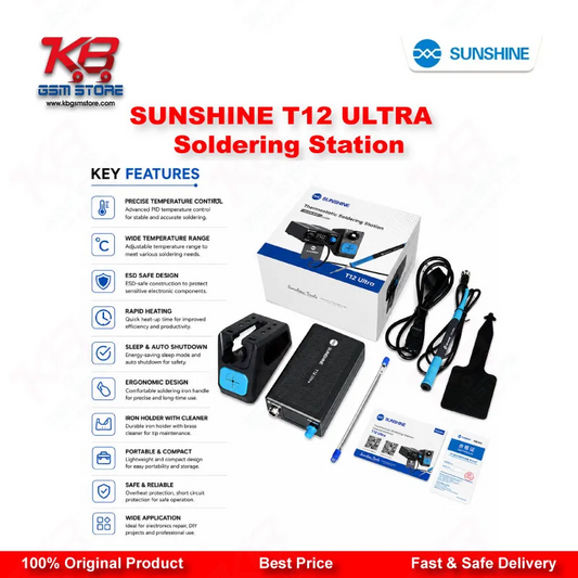 SUNSHINE T12 ULTRA Soldering Station for Mobile Chip Repair & Motherboard Rework
