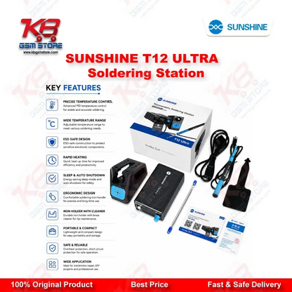 SUNSHINE T12 ULTRA Soldering Station for Mobile Chip Repair & Motherboard Rework
