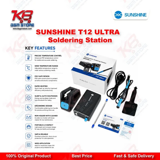 SUNSHINE T12 ULTRA Soldering Station for Mobile Chip Repair & Motherboard Rework