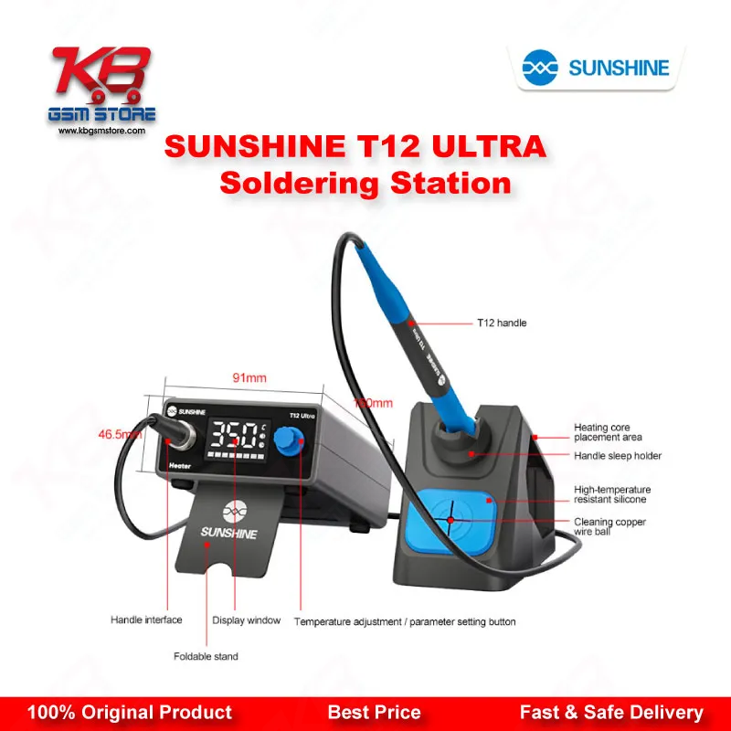 SUNSHINE T12 ULTRA Soldering Station for Mobile Chip Repair & Motherboard Rework