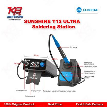 SUNSHINE T12 ULTRA Soldering Station for Mobile Chip Repair & Motherboard Rework