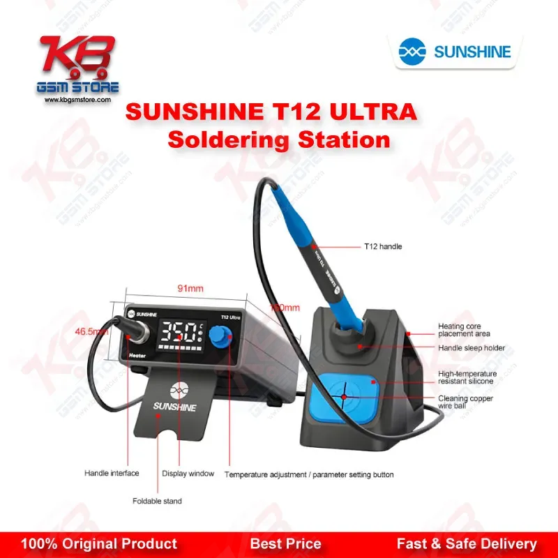 SUNSHINE T12 ULTRA Soldering Station for Mobile Chip Repair & Motherboard Rework