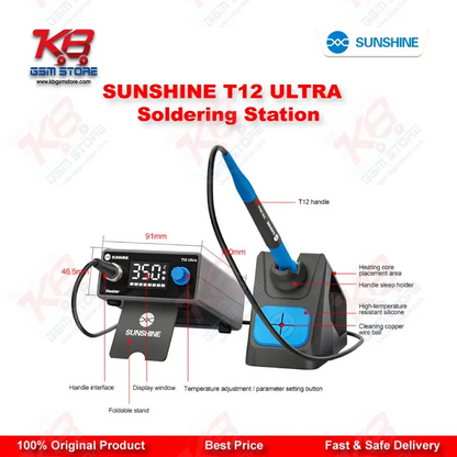 SUNSHINE T12 ULTRA Soldering Station for Mobile Chip Repair & Motherboard Rework