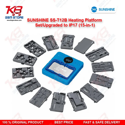 SUNSHINE SS-T12B Intelligent Heating Platform 15-in-1 Upgraded to IP17 | Motherboard Repair Set for iPhone & Android