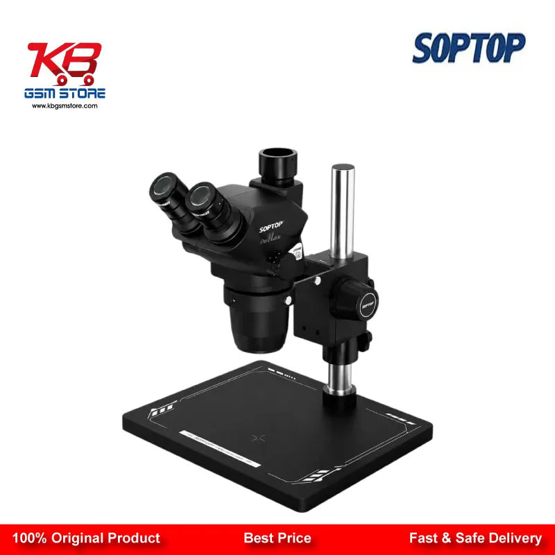 Soptop SZN71 Pro Max 6.7–45X HD Trinocular Stereo Microscope for Mobile Phone PCB BGA IC Micro-Soldering Repair