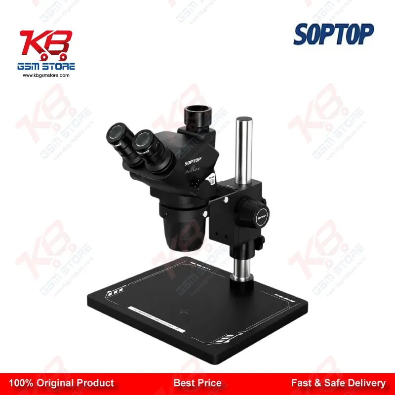 Soptop SZN71 Pro Max 6.7–45X HD Trinocular Stereo Microscope for Mobile Phone PCB BGA IC Micro-Soldering Repair