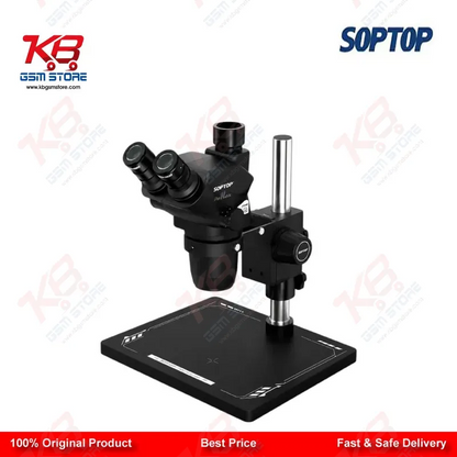 Soptop SZN71 Pro Max 6.7–45X HD Trinocular Stereo Microscope for Mobile Phone PCB BGA IC Micro-Soldering Repair