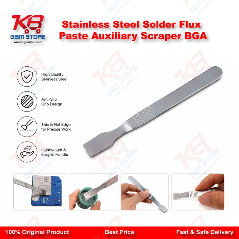 Stainless Steel Solder Flux Paste Auxiliary Scraper BGA