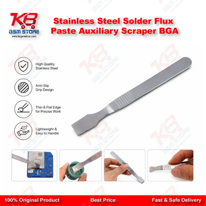 Stainless Steel Solder Flux Paste Auxiliary Scraper BGA