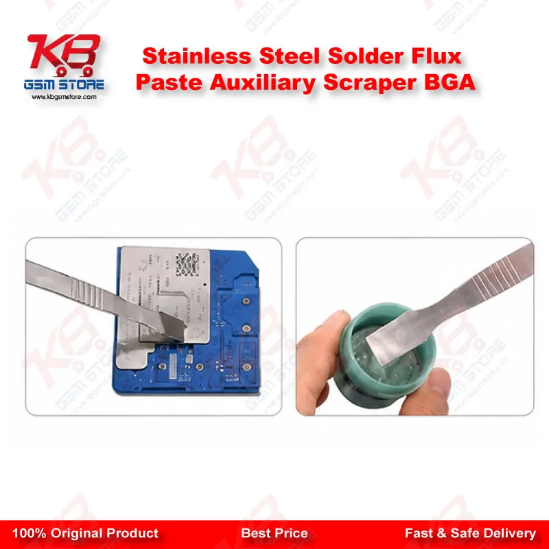 Stainless Steel Solder Flux Paste Auxiliary Scraper BGA
