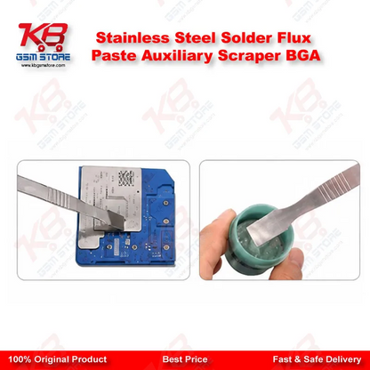 Stainless Steel Solder Flux Paste Auxiliary Scraper BGA