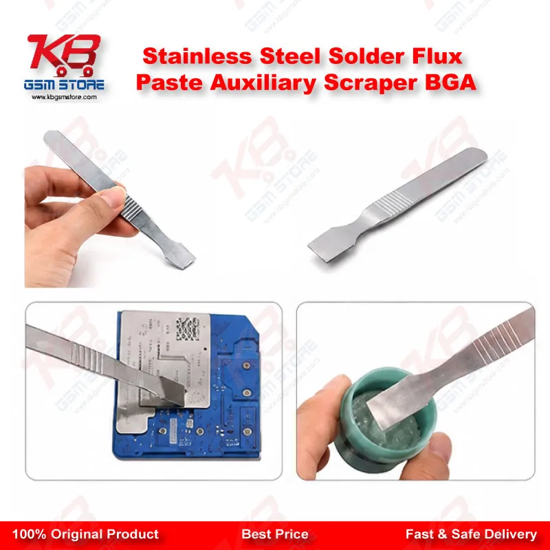Stainless Steel Solder Flux Paste Auxiliary Scraper BGA