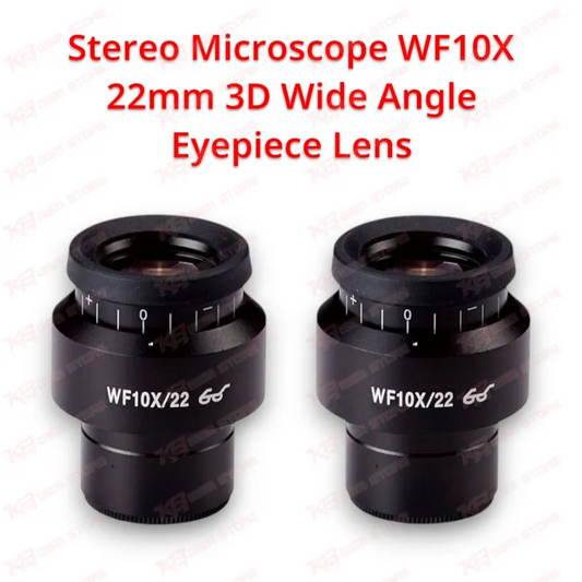 Stereo Microscope WF10X 22mm 3D Wide Angle Eyepiece Lens