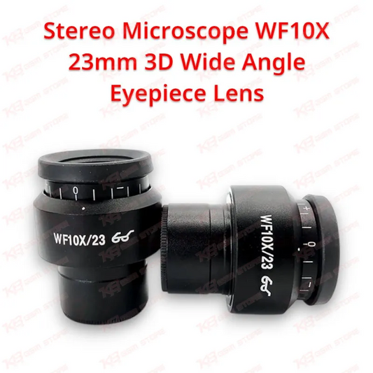 Stereo Microscope WF10X 23mm 3D Wide Angle Eyepiece Lens