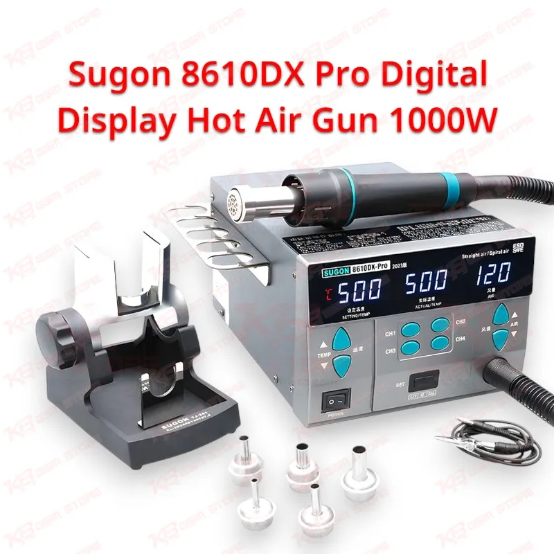 Sugon 8610DX Pro Digital Display Hot Air Gun 1000W