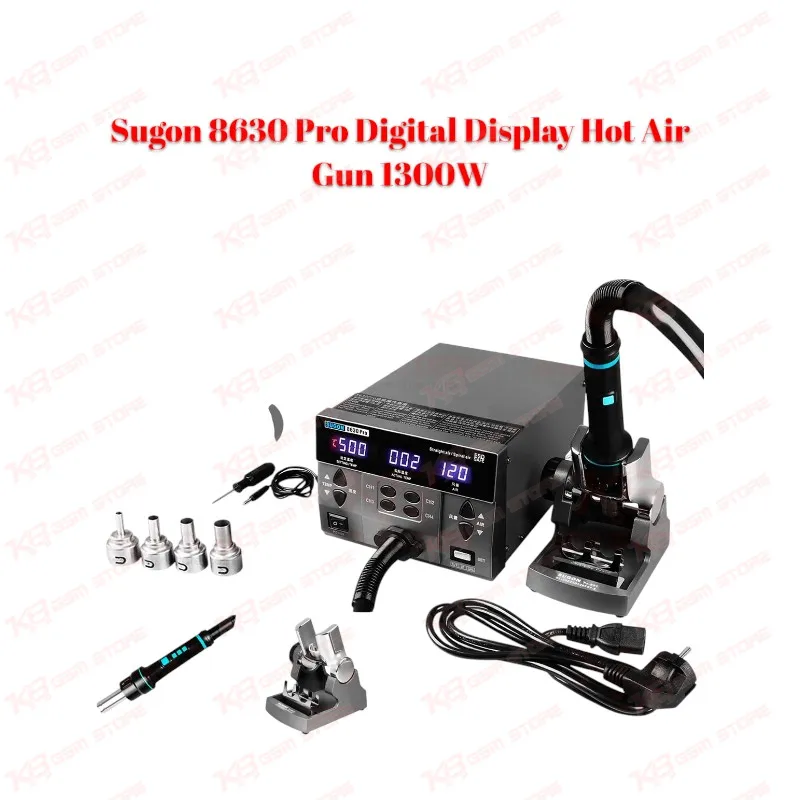 Sugon 8630 Pro Digital Display Hot Air Gun 1300W