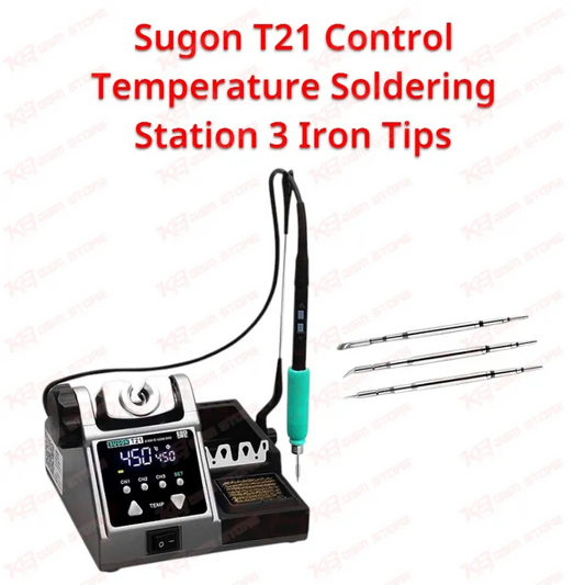 Sugon T21 Control Temperature Soldering Station 3 Iron Tips