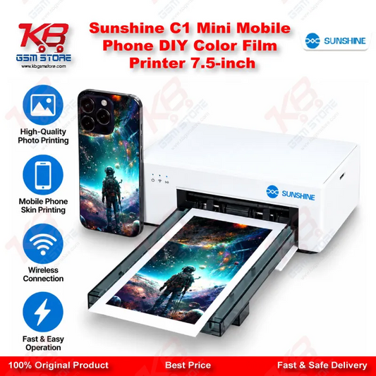 Sunshine C1 Mini Mobile Phone DIY Color Film Printer 7.5-inch