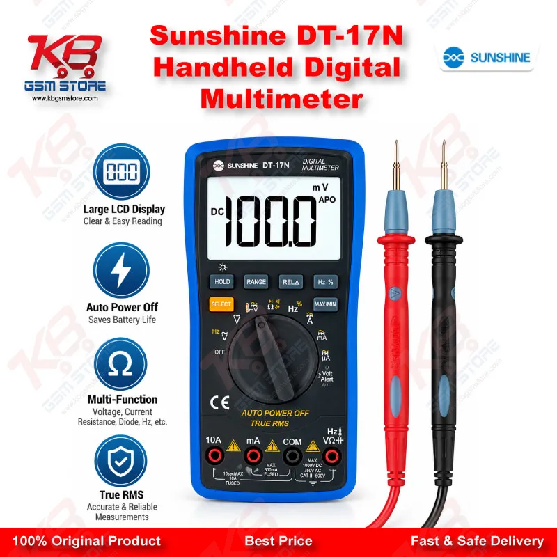 Sunshine DT-17N Handheld Digital Multimeter