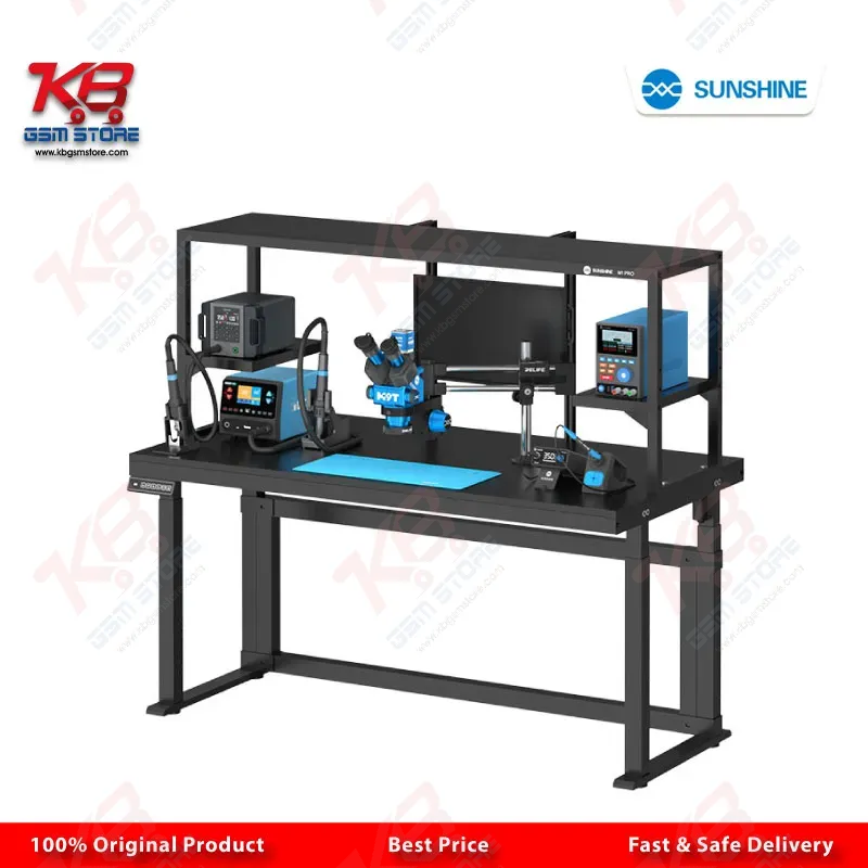 Sunshine M1 Pro Smart Height-Adjustable Mobile Repair Table | 72cm–117cm | Electric Sit-Stand Workbench for Professional Technicians