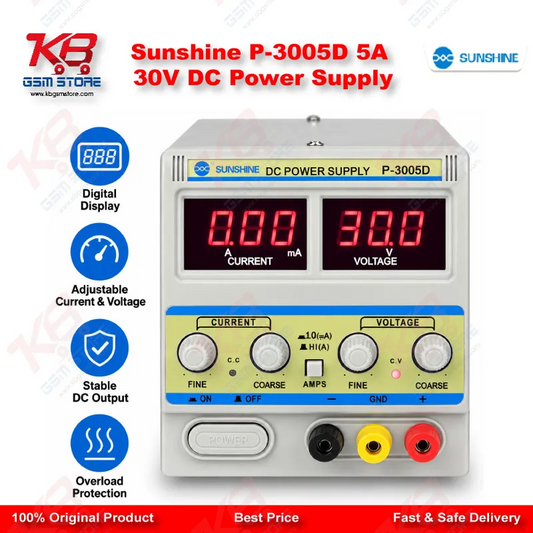 Sunshine P-3005D 5A 30V DC Power Supply