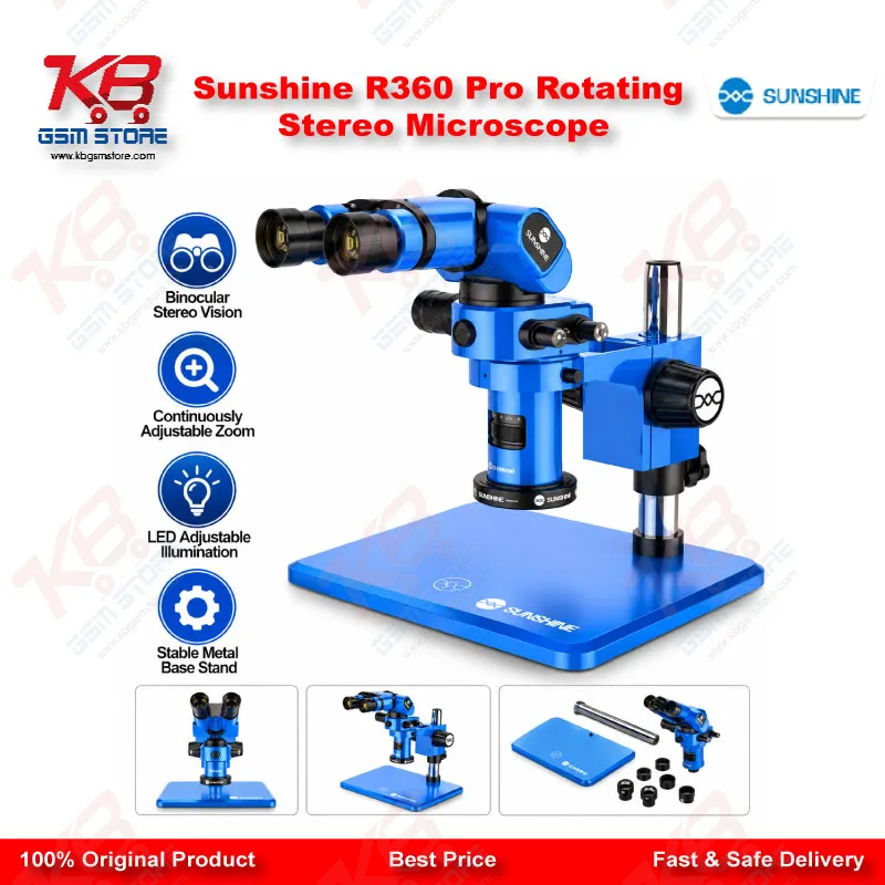 Sunshine R360 Pro Rotating Stereo Microscope