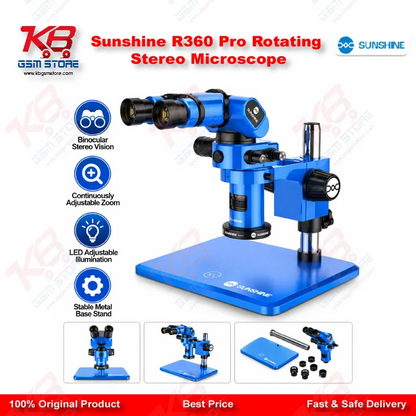 Sunshine R360 Pro Rotating Stereo Microscope