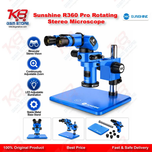 Sunshine R360 Pro Rotating Stereo Microscope