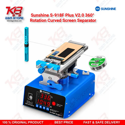 Sunshine S-918F Plus V2.0 360° Rotation Curved Screen Separator – 5-in-1