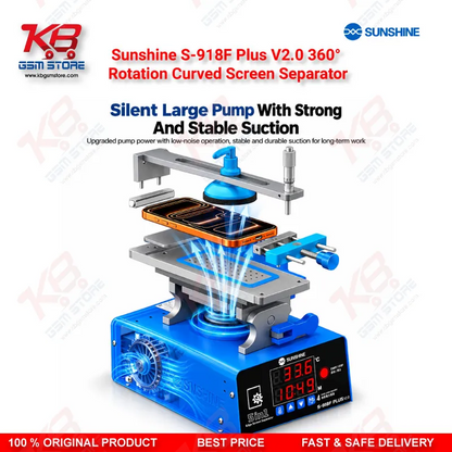Sunshine S-918F Plus V2.0 360° Rotation Curved Screen Separator – 5-in-1