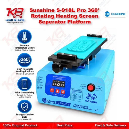 Sunshine S-918L Pro 360° Rotating Heating Screen Seperator Platform
