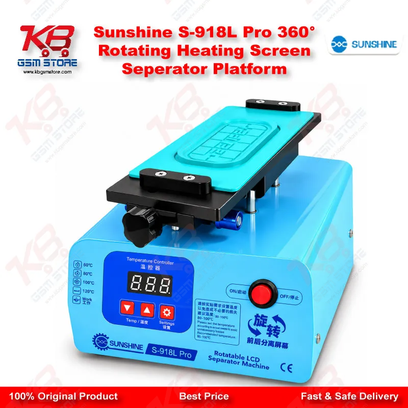 Sunshine S-918L Pro 360° Rotating Heating Screen Seperator Platform