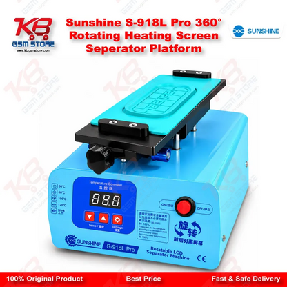 Sunshine S-918L Pro 360° Rotating Heating Screen Seperator Platform