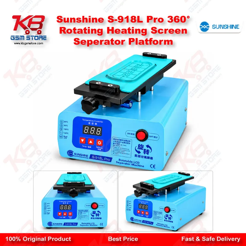 Sunshine S-918L Pro 360° Rotating Heating Screen Seperator Platform