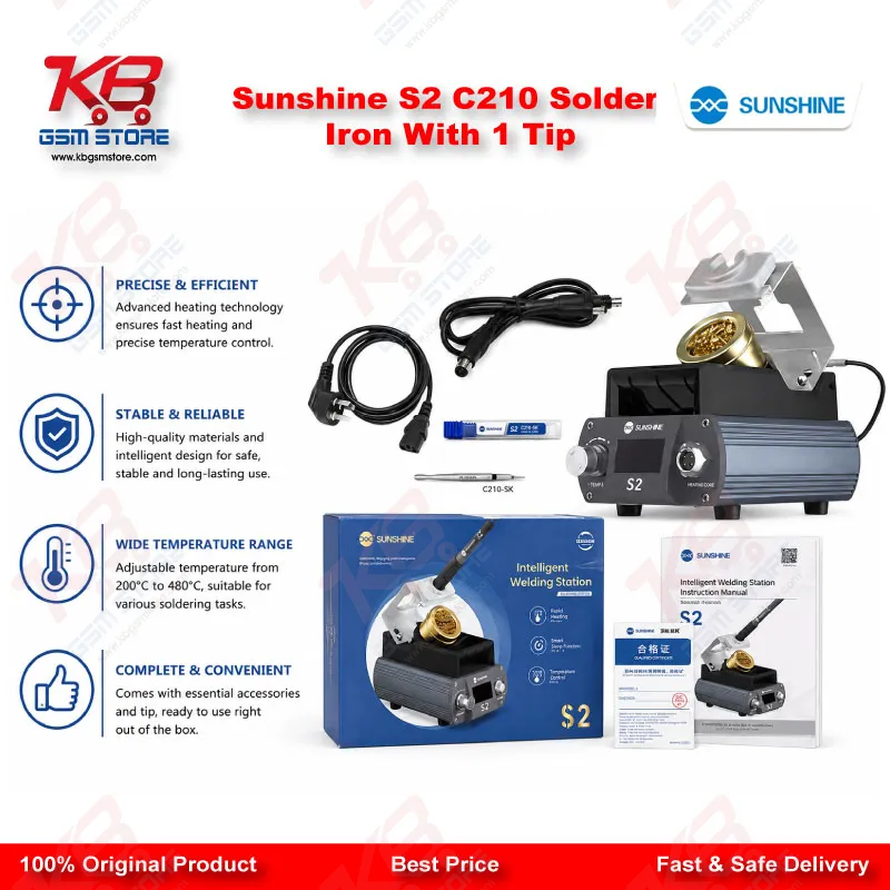 Sunshine S2 C210 Solder Iron With 1 Tip