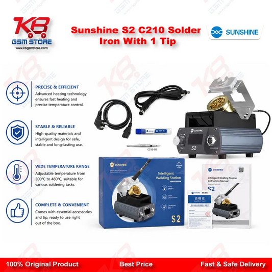 Sunshine S2 C210 Solder Iron With 1 Tip