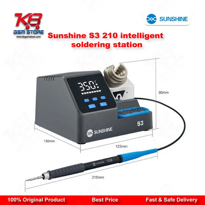 SUNSHINE S3 210 Intelligent Soldering Station – 60W Fast Heating Repair Tool