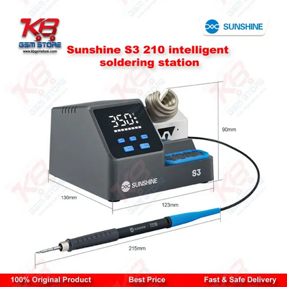 SUNSHINE S3 210 Intelligent Soldering Station – 60W Fast Heating Repair Tool