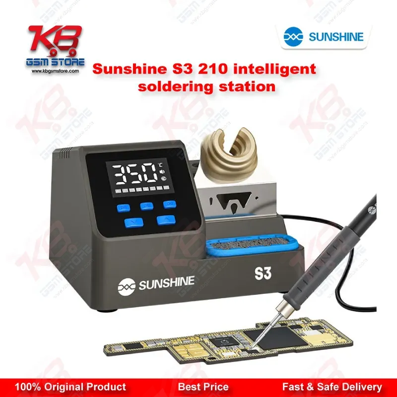 SUNSHINE S3 210 Intelligent Soldering Station – 60W Fast Heating Repair Tool