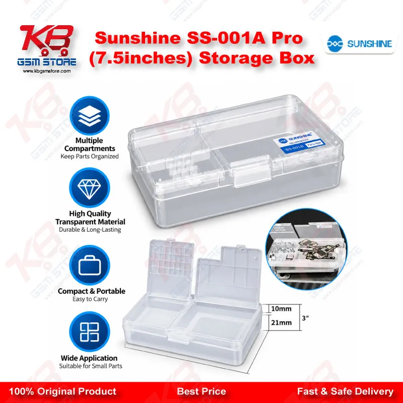 Sunshine SS-001A Pro (7.5inches) Storage Box