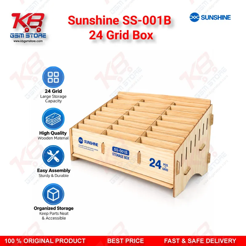 Sunshine SS-001B 24 Grid Box Phone Storage Organizer