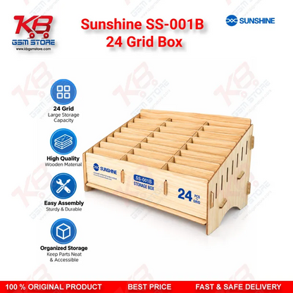 Sunshine SS-001B 24 Grid Box Phone Storage Organizer