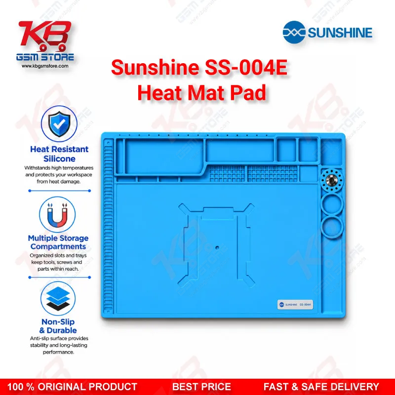 Sunshine SS-004E Silicone Heat Insulation Repair Mat – Magnetic Soldering Pad 45x30cm
