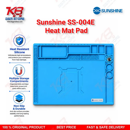 Sunshine SS-004E Silicone Heat Insulation Repair Mat – Magnetic Soldering Pad 45x30cm