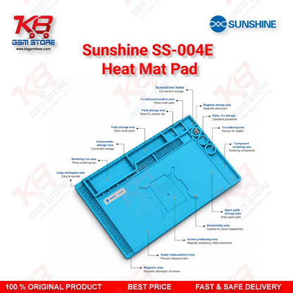 Sunshine SS-004E Silicone Heat Insulation Repair Mat – Magnetic Soldering Pad 45x30cm