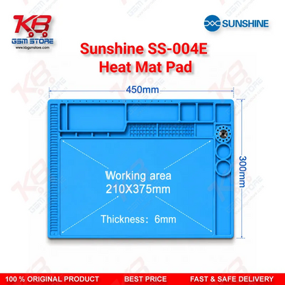 Sunshine SS-004E Silicone Heat Insulation Repair Mat – Magnetic Soldering Pad 45x30cm