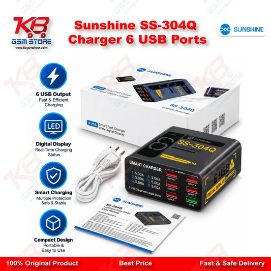 Sunshine SS-304Q Charger 6 USB Ports