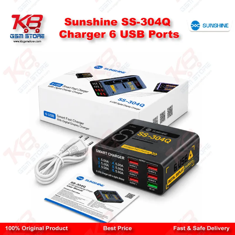 Sunshine SS-304Q Charger 6 USB Ports