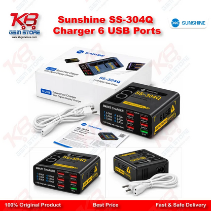 Sunshine SS-304Q Charger 6 USB Ports